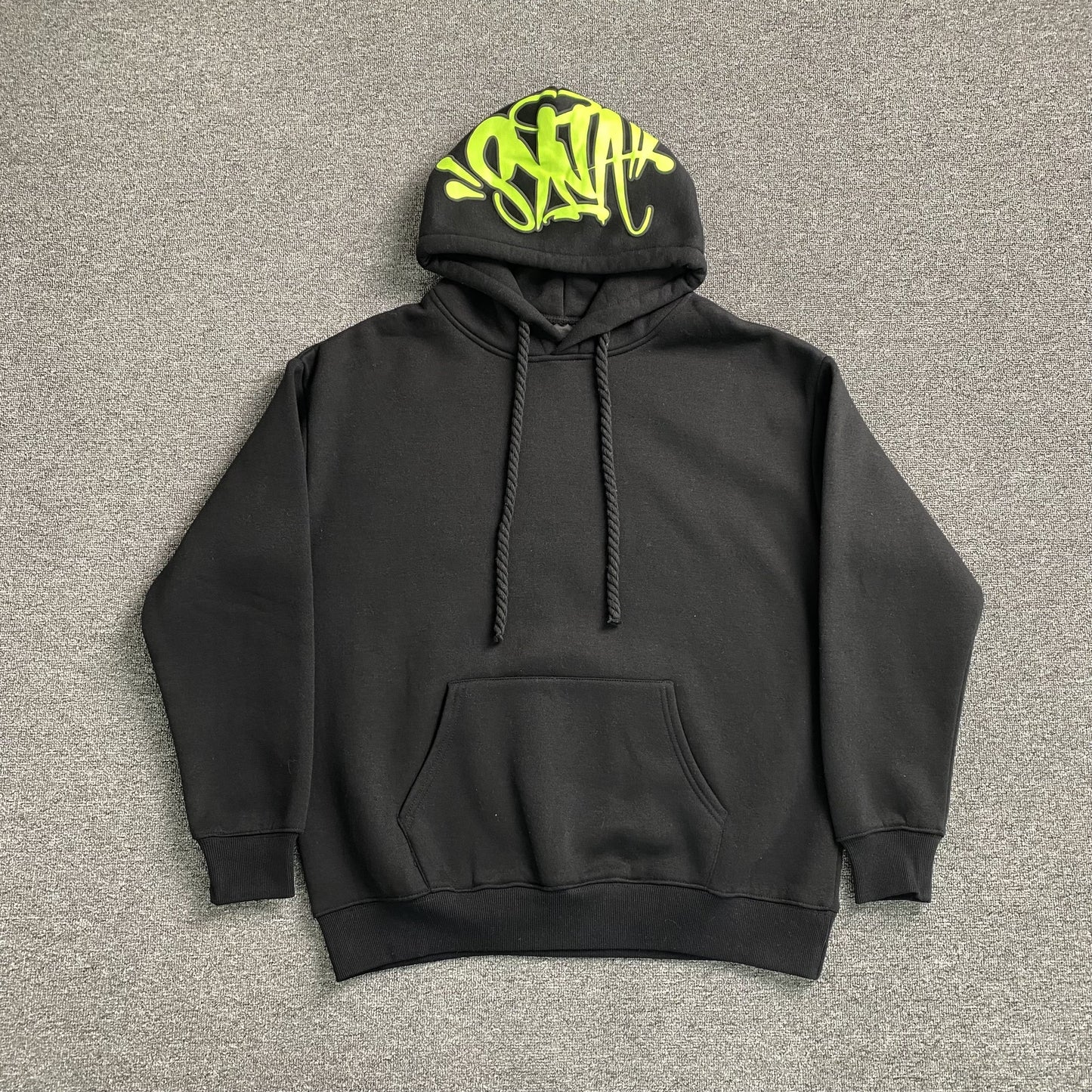 SYNA World Hood Logo Hoodie - Black Unisex Streetwear Limited Edition