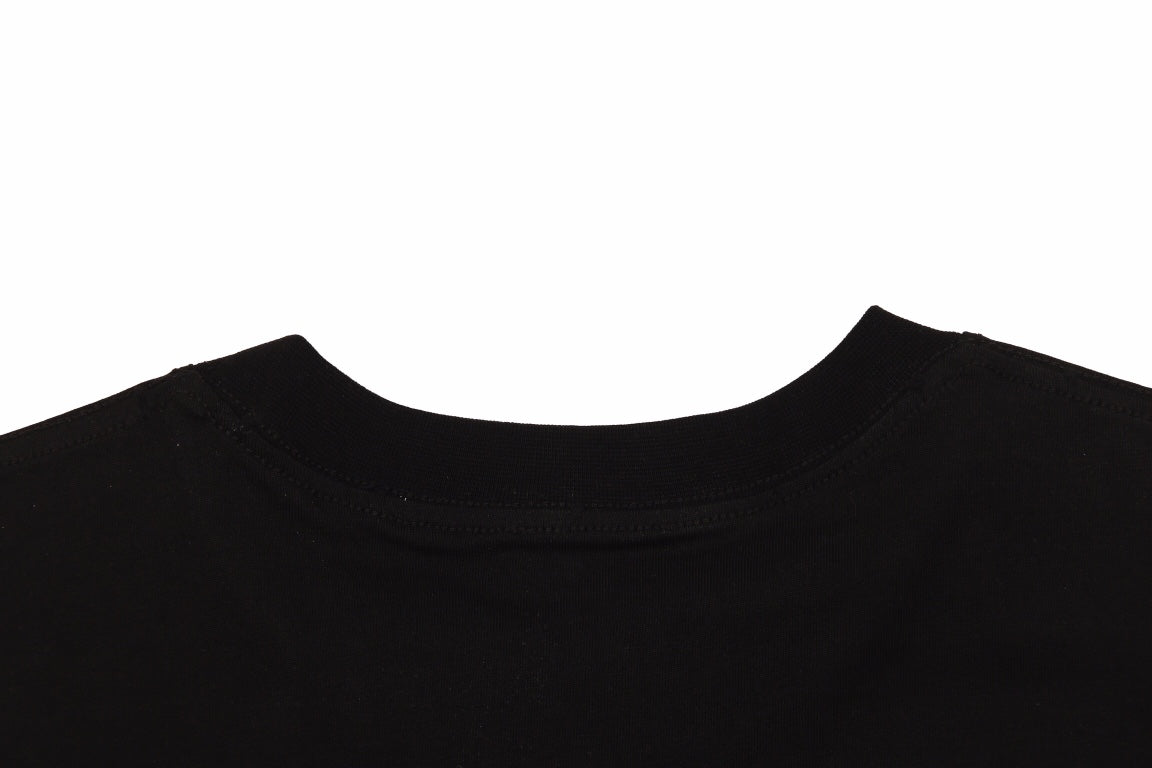 BALENCIAGA Calligraphy Logo T-shirt - Black Unisex Streetwear Limited Edition