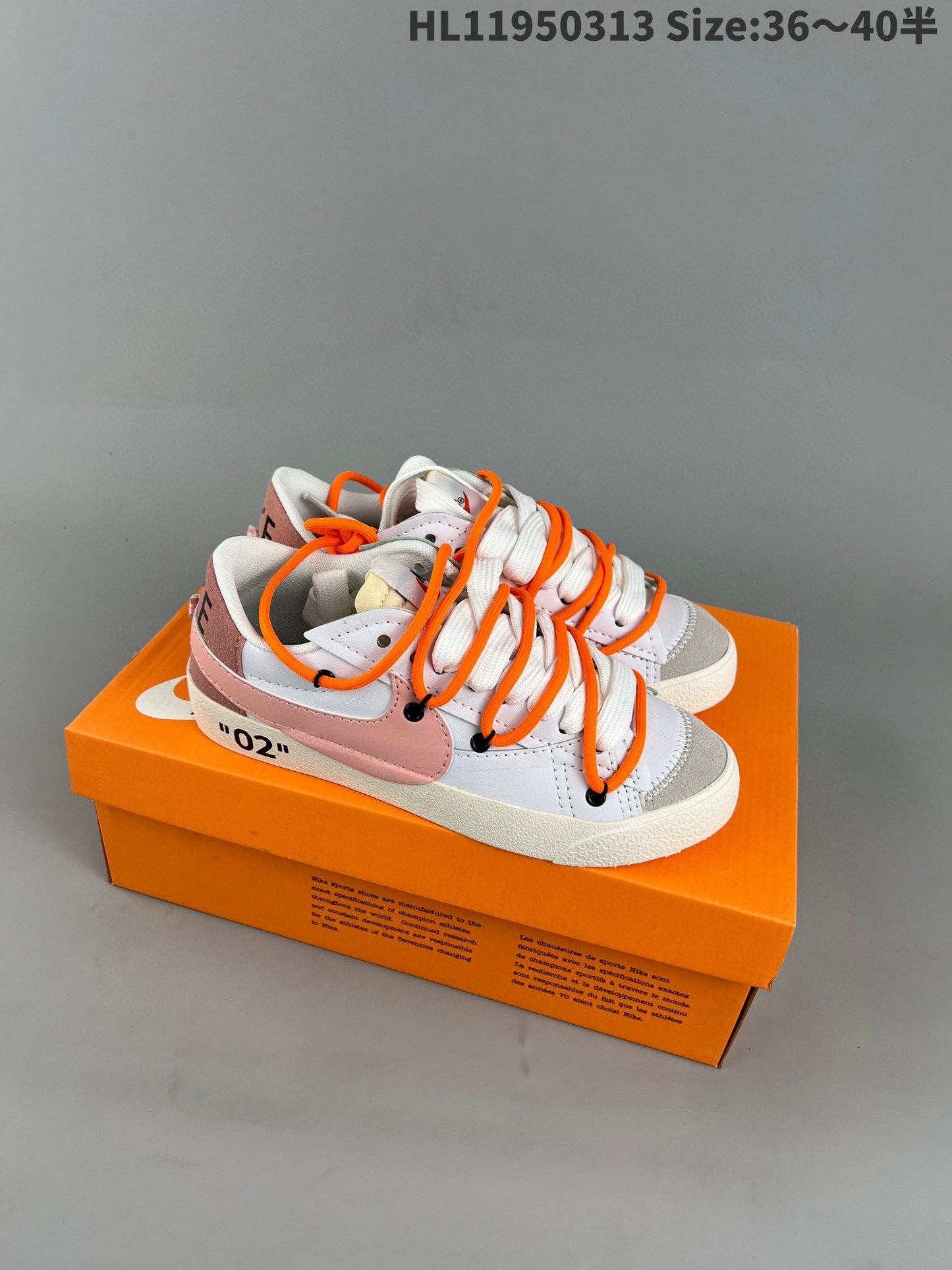 Nike Blazer Low'1977 - Red Unisex Streetwear Limited Edition - The Nike Blazer Low '77 in the custom Pink-Orange colorway blends vintage appeal with vibrant,