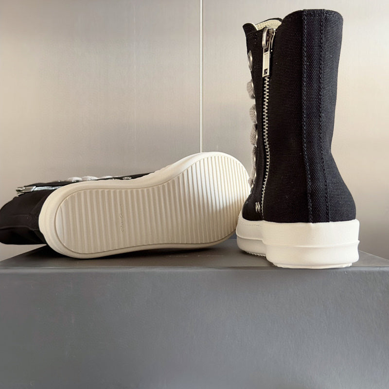 Rick Owens High-top Sneakers - Black Unisex Streetwear Limited Edition - **Rick Owens Burgundy Low-Top Sneakers: A Fusion of Bold Design and Superior Craftsmanship** Introducing the