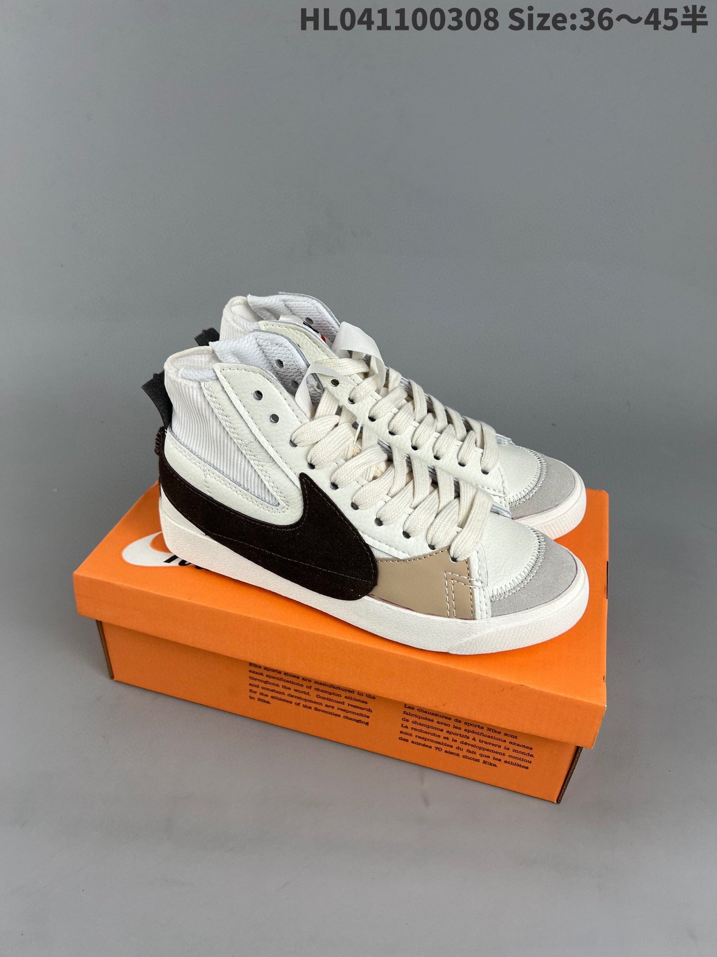 Nike Blazer Mid'1977 - Black Unisex Streetwear Limited Edition - The Nike Blazer 1977 High in white and black is a perfect blend of classic