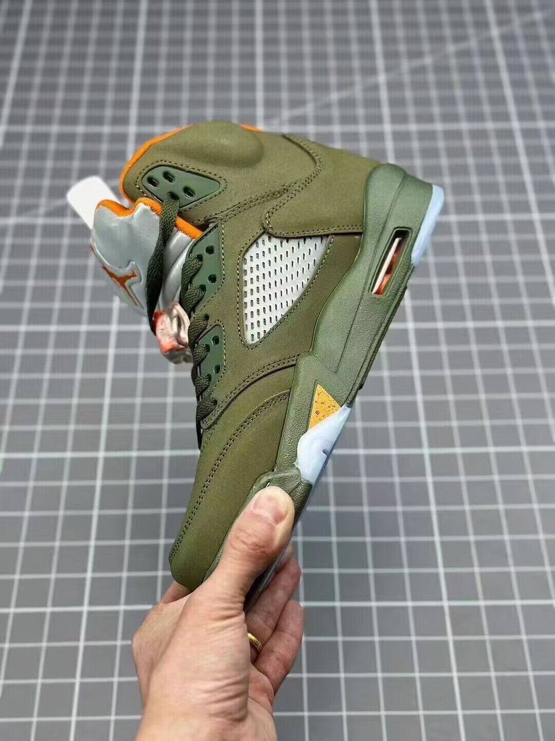 JORDAN 5 olive 2024 Release Info - Black Unisex Streetwear Limited Edition