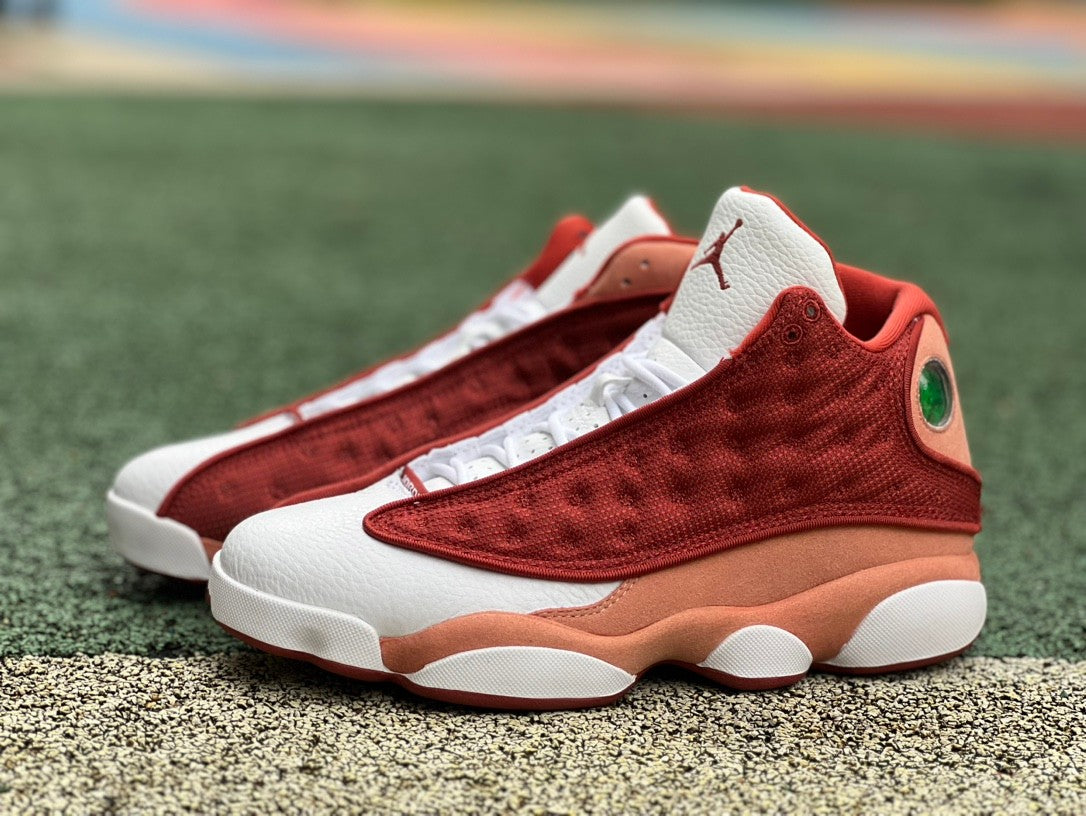 JORDAN 13 dune Red Unisex Streetwear Limited Edition