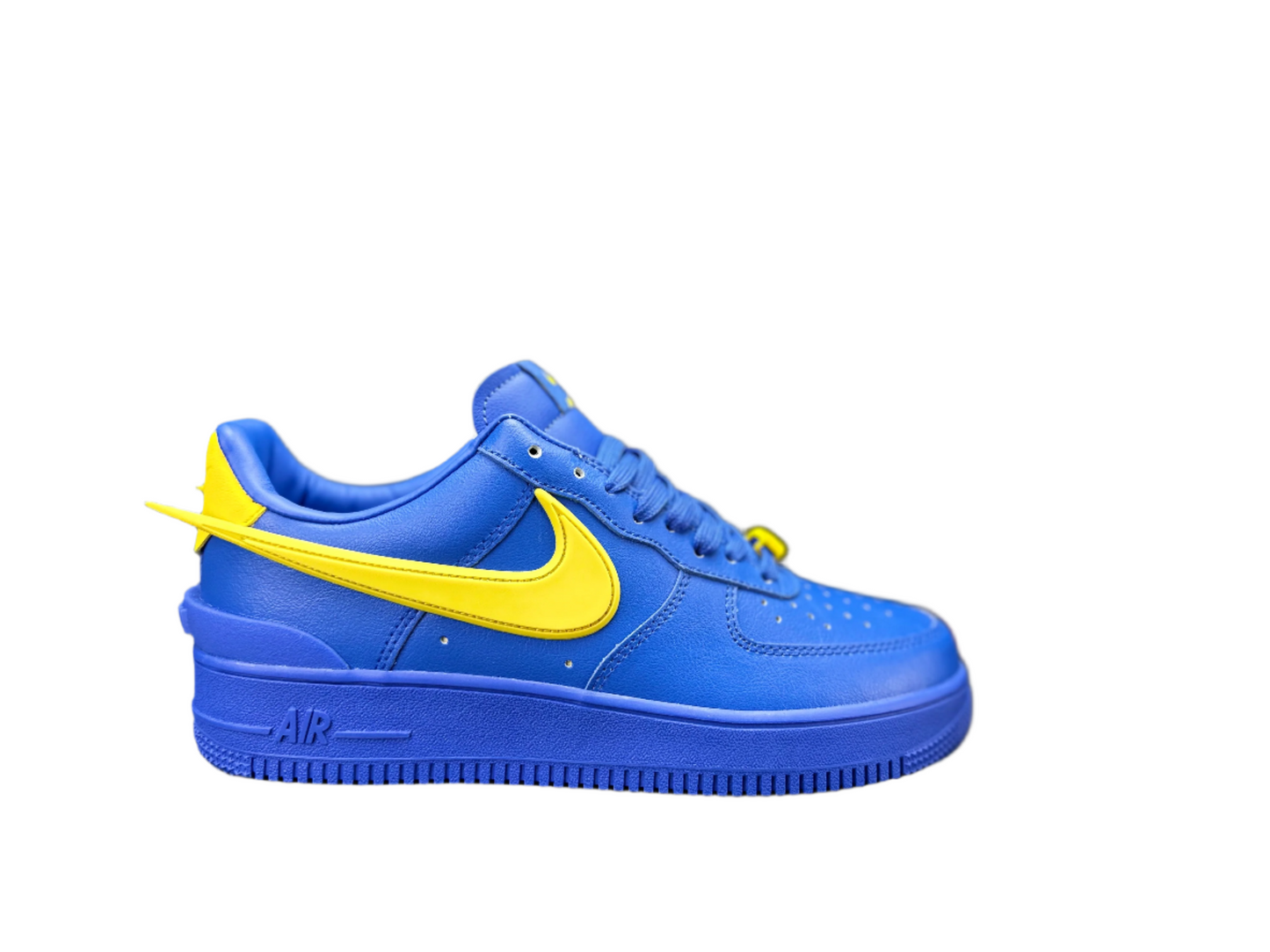 NIKE Air Force 1 'big Swoosh Blue' Unisex Streetwear Limited Edition - **Nike Air Force 1 'Big Swoosh Blue'** The Nike Air Force 1 'Big Swoosh Blue'