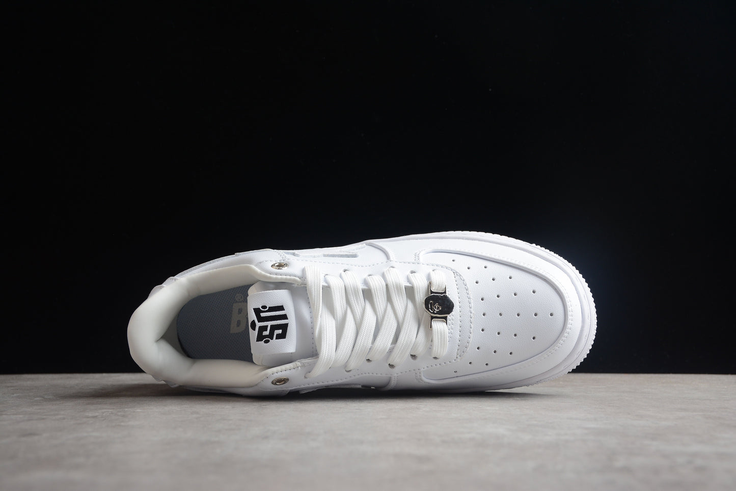 BAPE Sta Low Top Sneakers - White Unisex Streetwear Limited Edition - Introducing the BAPE STA Low Top Sneakers in Triple White C a perfect blend of