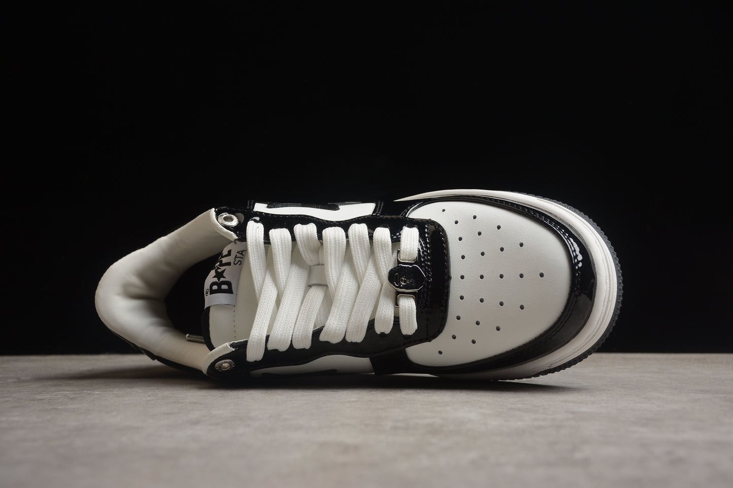 BAPE Sta Low-top Sneakers In And White - Black Unisex Streetwear Limited Edition - **BAPE STA Low-Top Sneakers in Black and White** Introducing the BAPE STA Low-Top Sneakers in