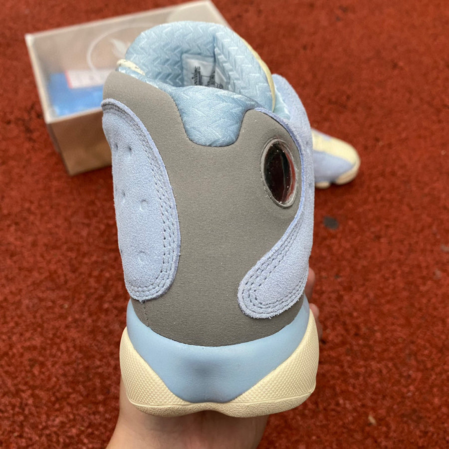 Jordan 13 - Blue Unisex Streetwear Limited Edition - The Air Jordan 13 Retro stands out in this unique pastel-inspired colorway, combining soft tones