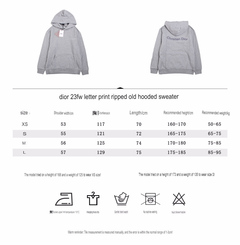 Sudadera gris Dior