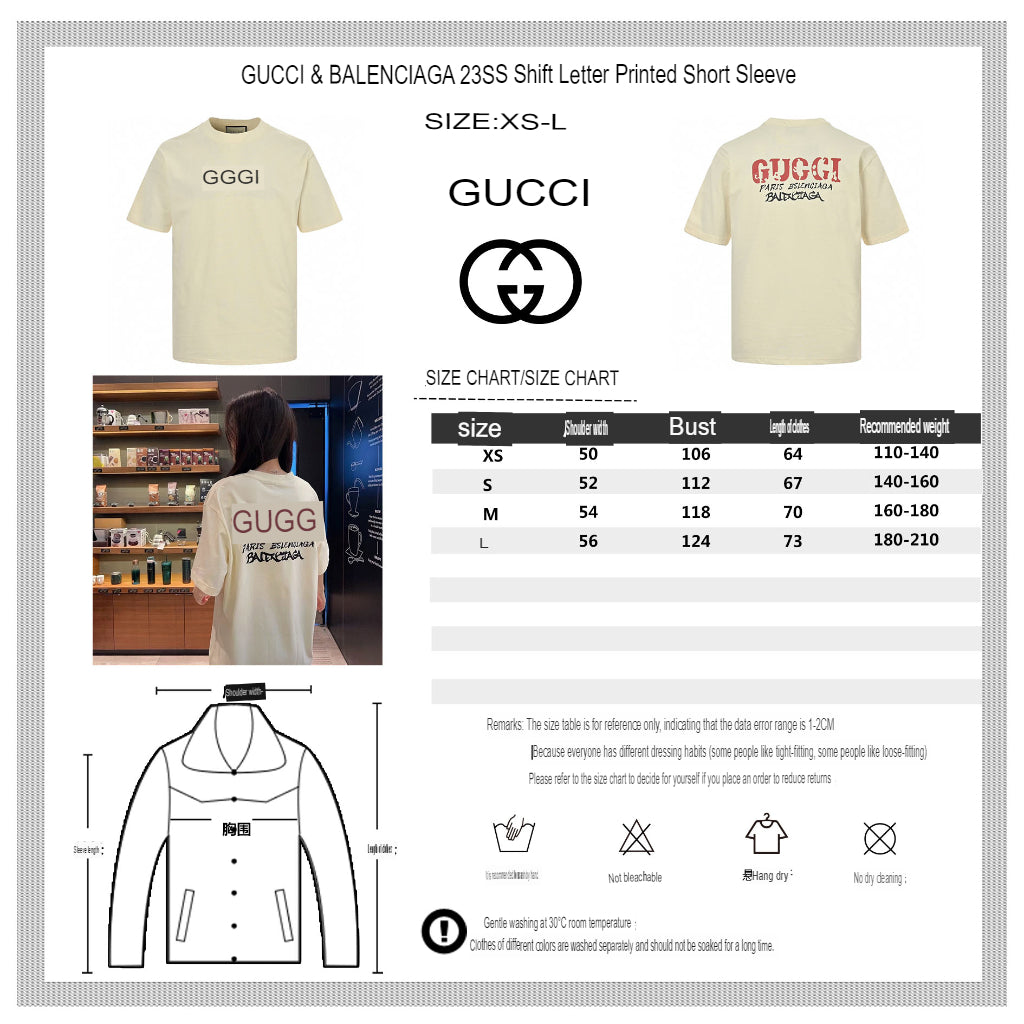 Camiseta con logo vintage de Gucci (color crema)