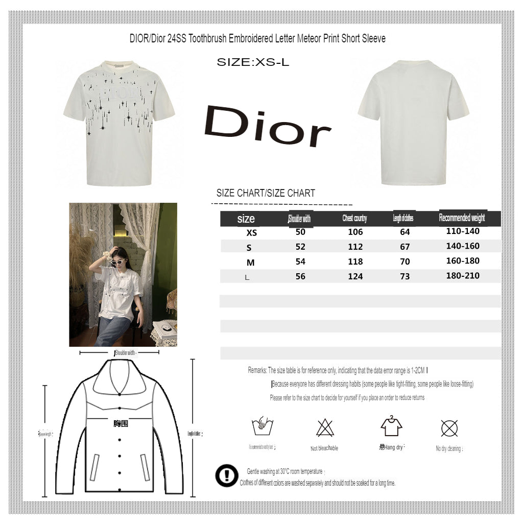 T-shirt Dior Starry Sky blanc