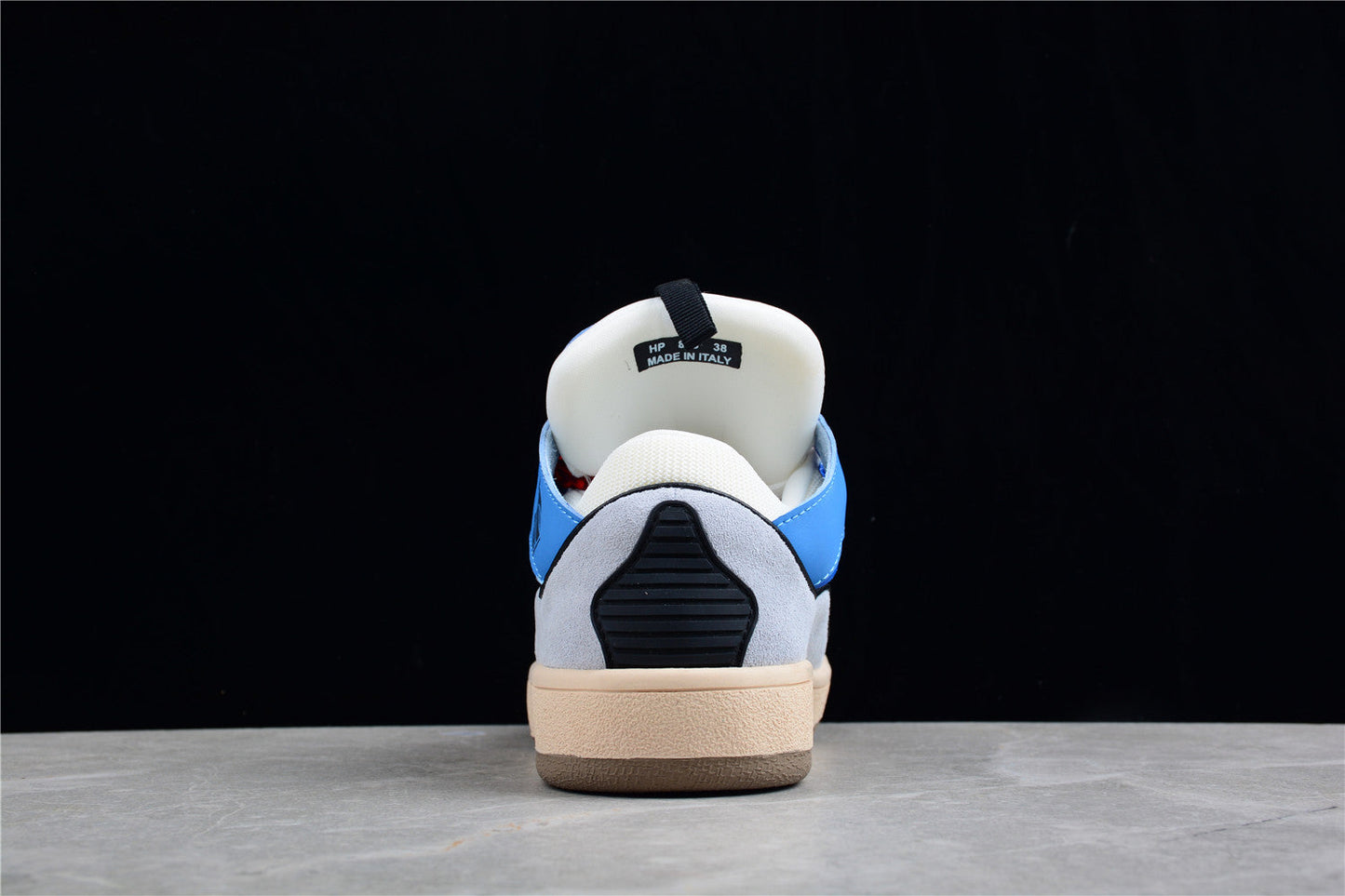 Lanvin Blue And Lace Sneakers - Red Unisex Streetwear Limited Edition - ### Lanvin Blue and Red Lace Sneakers Experience the perfect blend of contemporary design and