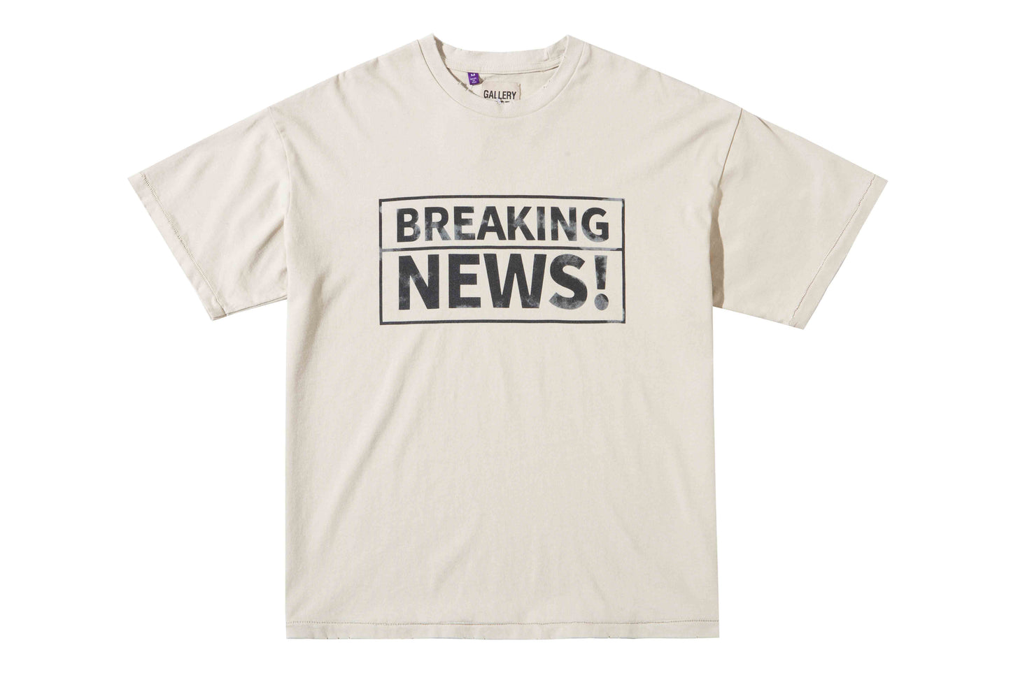 Gallery Dept Breaking News Tee T-Shirt - Black Unisex Streetwear Limited Edition - **Gallery Dept. 'Breaking News!' T-Shirt** Make a bold statement with the Gallery Dept. 'Breaking News!'