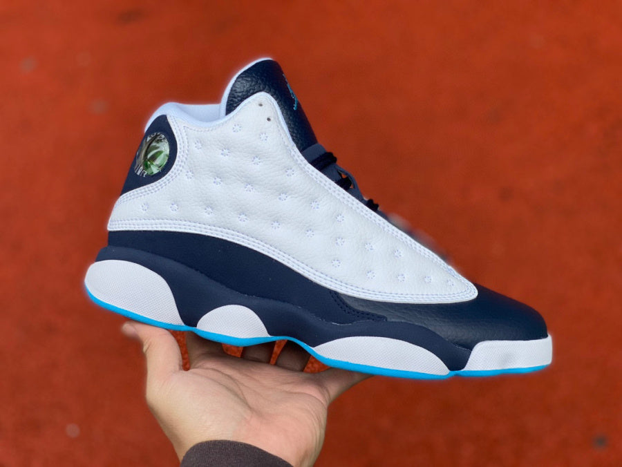 Jordan 13 Obsidian - White Unisex Streetwear Limited Edition - The Air Jordan 13 Retro showcases a sleek and modern design that is perfect for