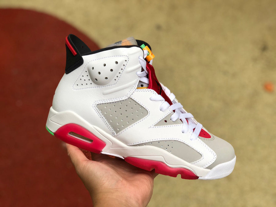 Jordan 6 Hare Sneakers - White Unisex Streetwear Limited Edition - The Air Jordan 6 'Hare' is a playful nod to the classic Jordan brand heritage,