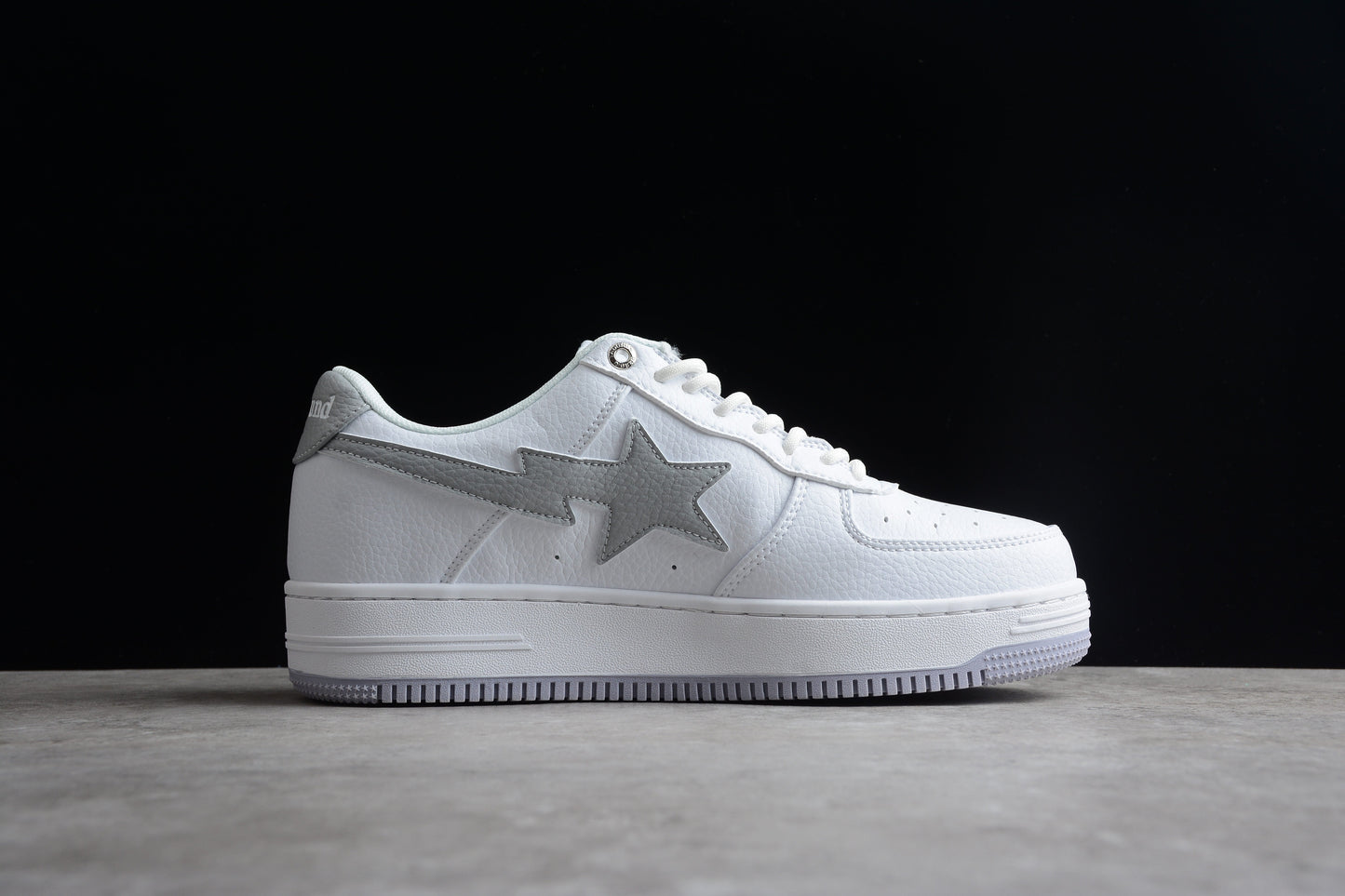 BAPE Sta Low-top Sneakers In And Gray - White Unisex Streetwear Limited Edition - **BAPE STA Low-Top Sneakers in White and Gray** Introducing the BAPE STA Low-Top Sneakers in