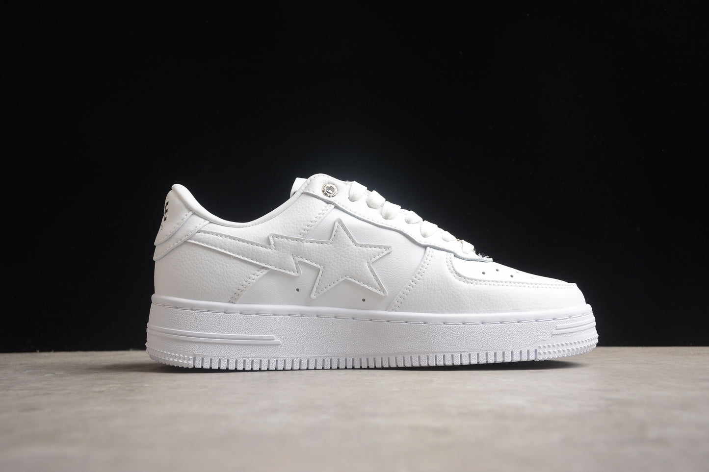 BAPE Sta Low-top Sneakers In All-white Unisex Streetwear Limited Edition - **BAPE STA Low-Top Sneakers in All-White** Introducing the BAPE STA Low-Top Sneakers in All-White, a
