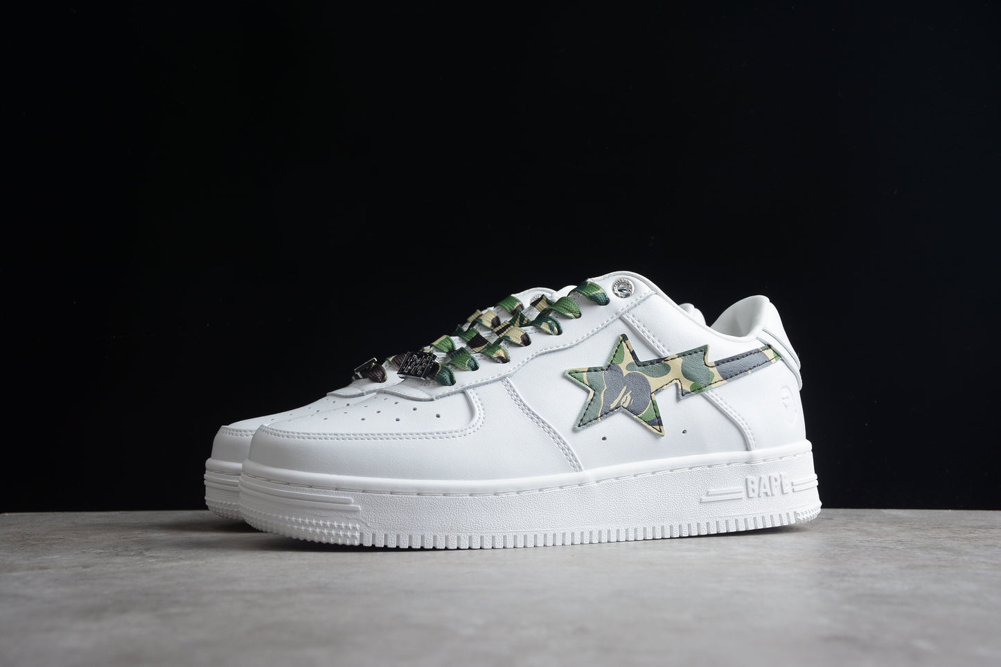 BAPE Sta Camo Edition Sneakers - White Unisex Streetwear Limited Edition - ### BAPE STA White Camo Edition Sneakers Introducing the BAPE STA White Camo Edition Sneakers,