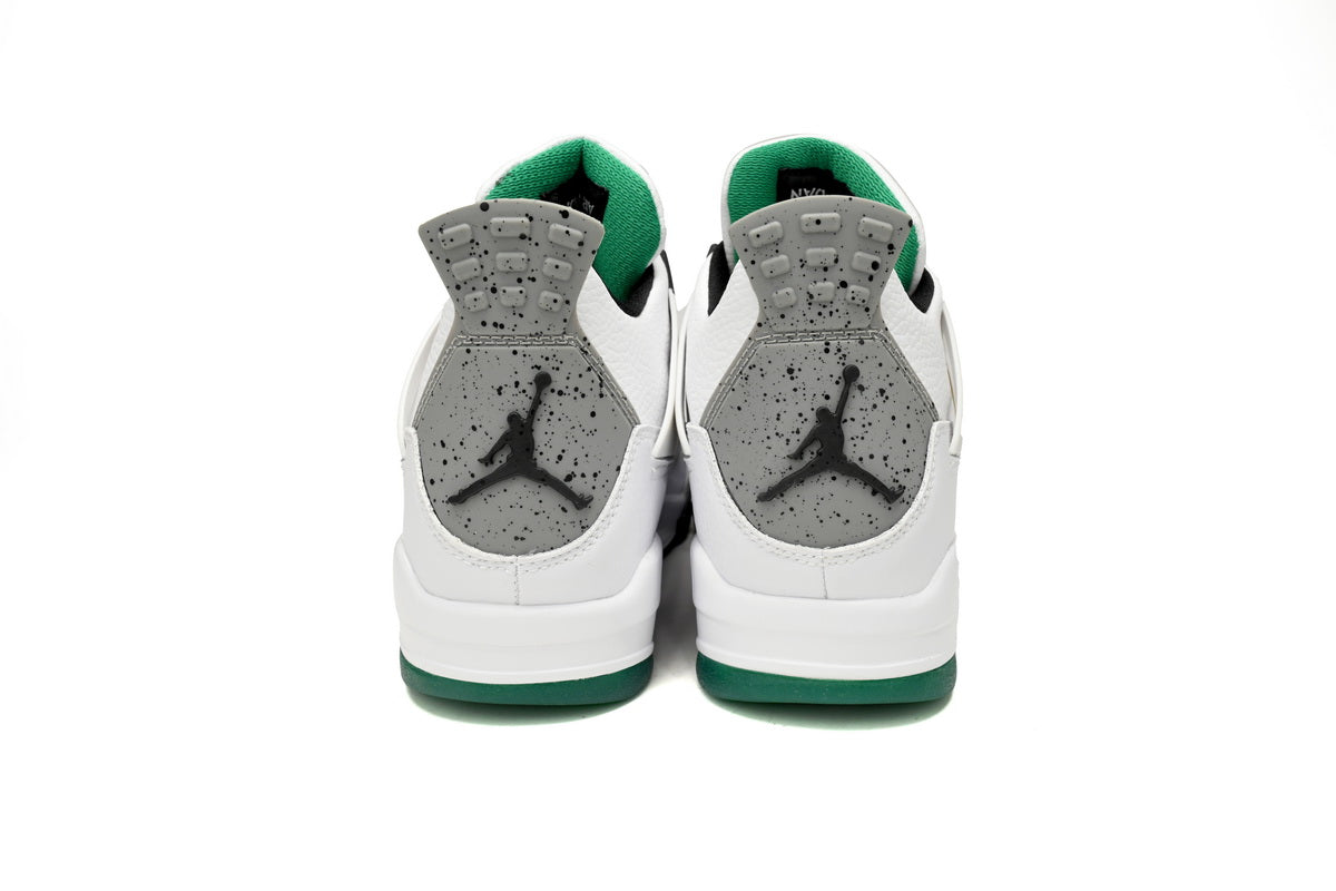 Jordan Wmns 4 Retro Jamaica Green - White Unisex Streetwear Limited Edition