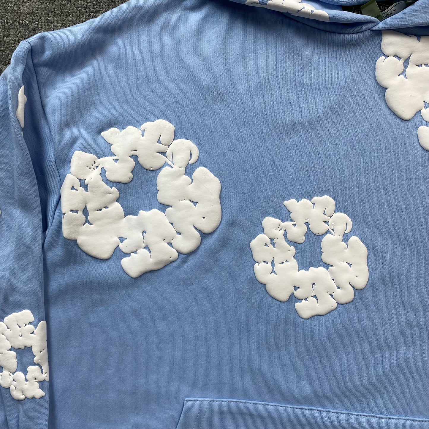 DENIM Tears Cotton Wreath Hoodie Baby - Blue Unisex Streetwear Limited Edition