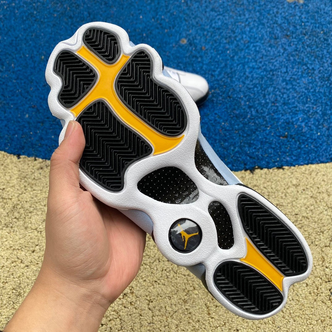 Jordan 13 blue Grey Unisex Streetwear Limited Edition - The Air Jordan 13 Retro in this fresh white and light blue colorway brings a