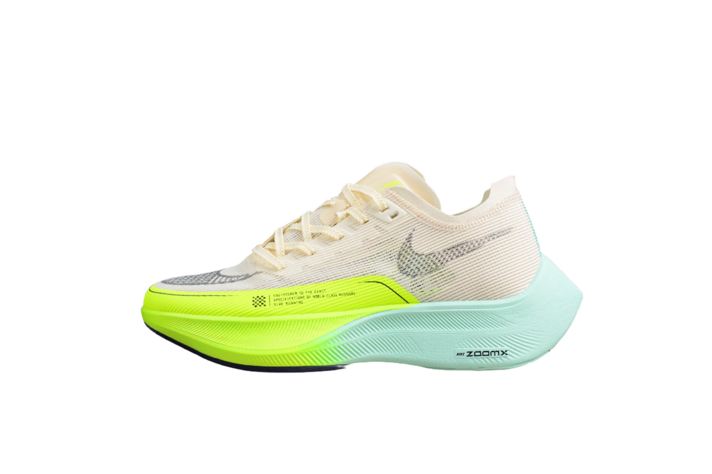 Zoom - Vaporfly Ne - T% 2 Cream neon And Teal - Green Unisex Streetwear Limited Edition