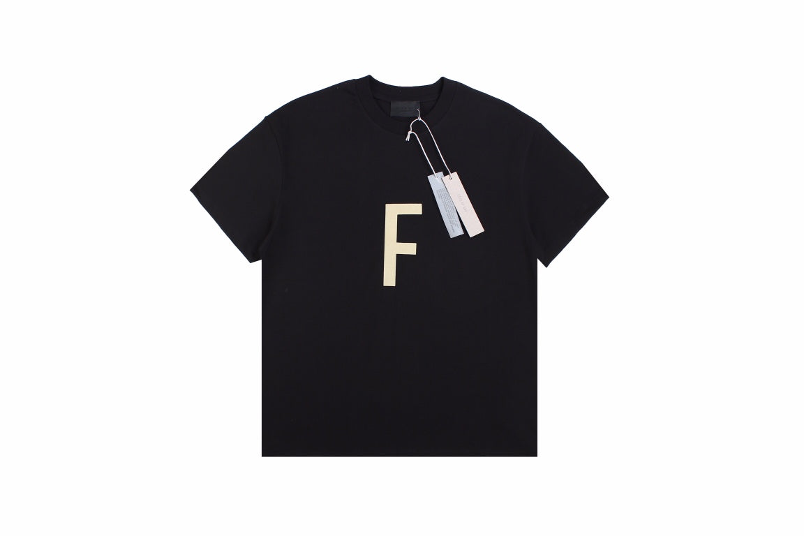 Fear Of God Letter F T-shirt (black) Unisex Streetwear Limited Edition - <p dir='ltr'><span>This Fear of God t-shirt features a bold letter 'F' graphic on the