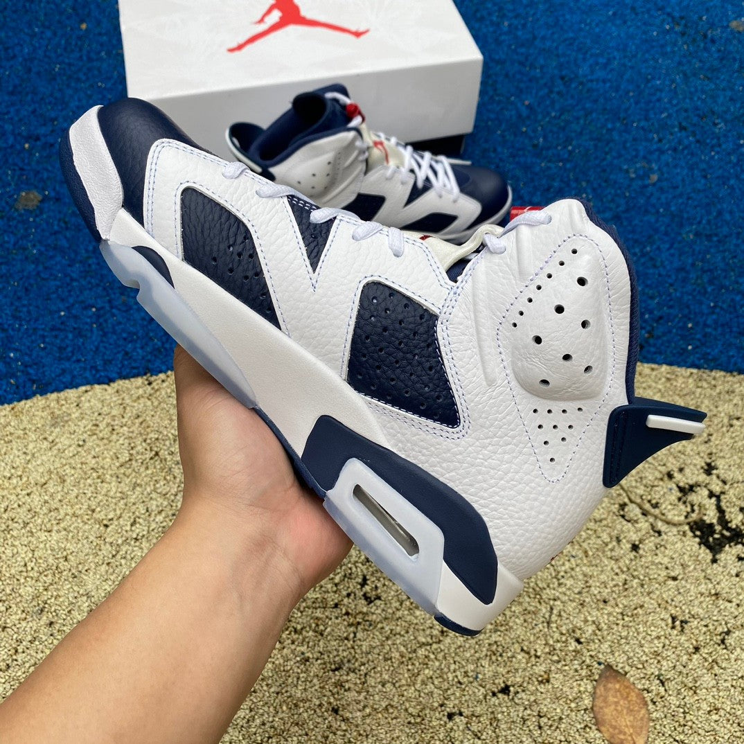 Jordan 6 Retro Olympic - Black Unisex Streetwear Limited Edition