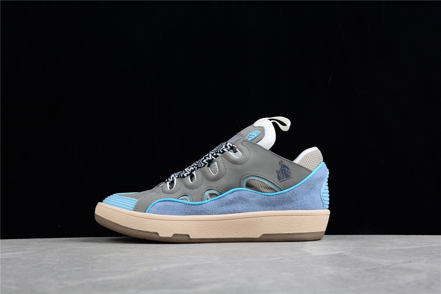 Lanvin Grey And Sneakers - Blue Unisex Streetwear Limited Edition - ### Lanvin Grey and Blue Sneakers Elevate your casual footwear collection with the Lanvin Grey