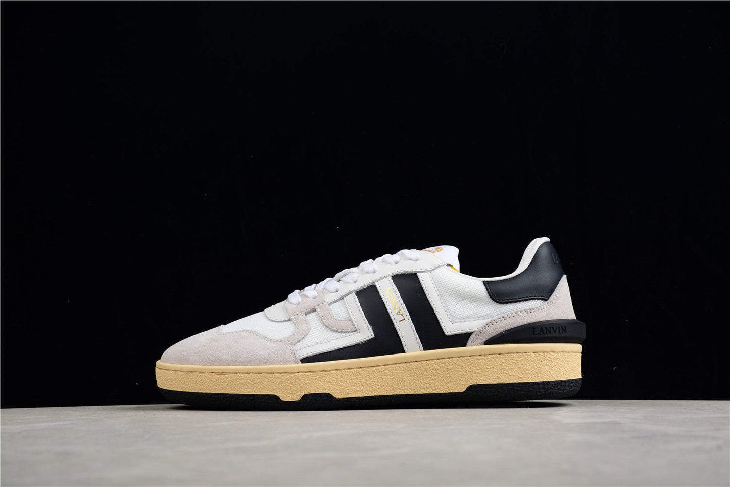 Lanvin Mesh And Suede Sneakers - Black Unisex Streetwear Limited Edition - ### Lanvin Mesh and Suede Sneakers Discover the perfect blend of style and comfort with