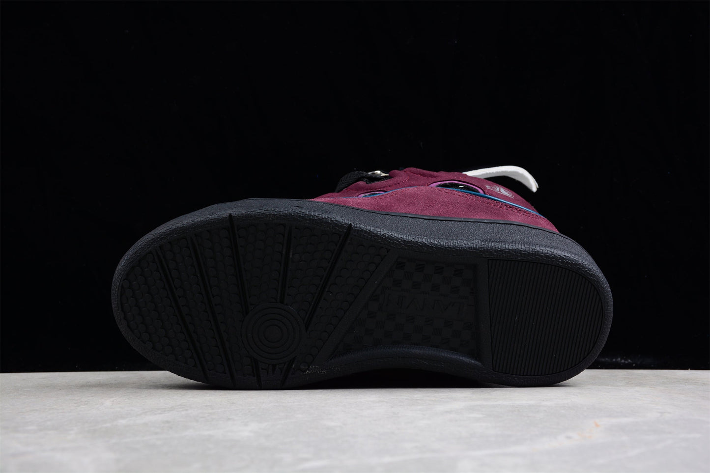 Lanvin Burgundy Suede Sneakers - Black Unisex Streetwear Limited Edition - ### Lanvin Burgundy Suede Sneakers Step up your sneaker game with these striking Lanvin Burgundy