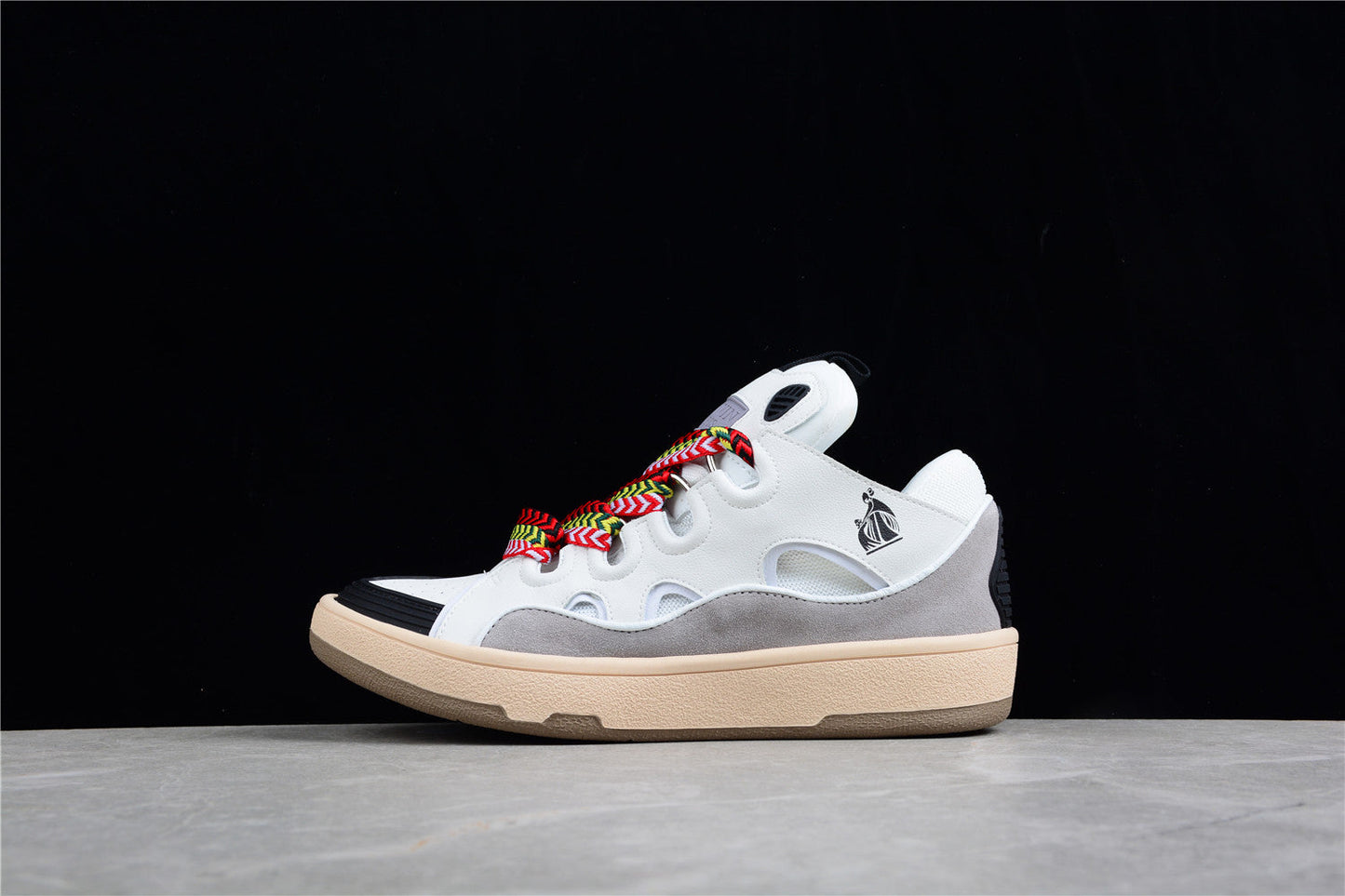 Lanvin And Grey Sneakers - White Unisex Streetwear Limited Edition - ### Lanvin White and Grey Sneakers Step into style with the Lanvin White and Grey