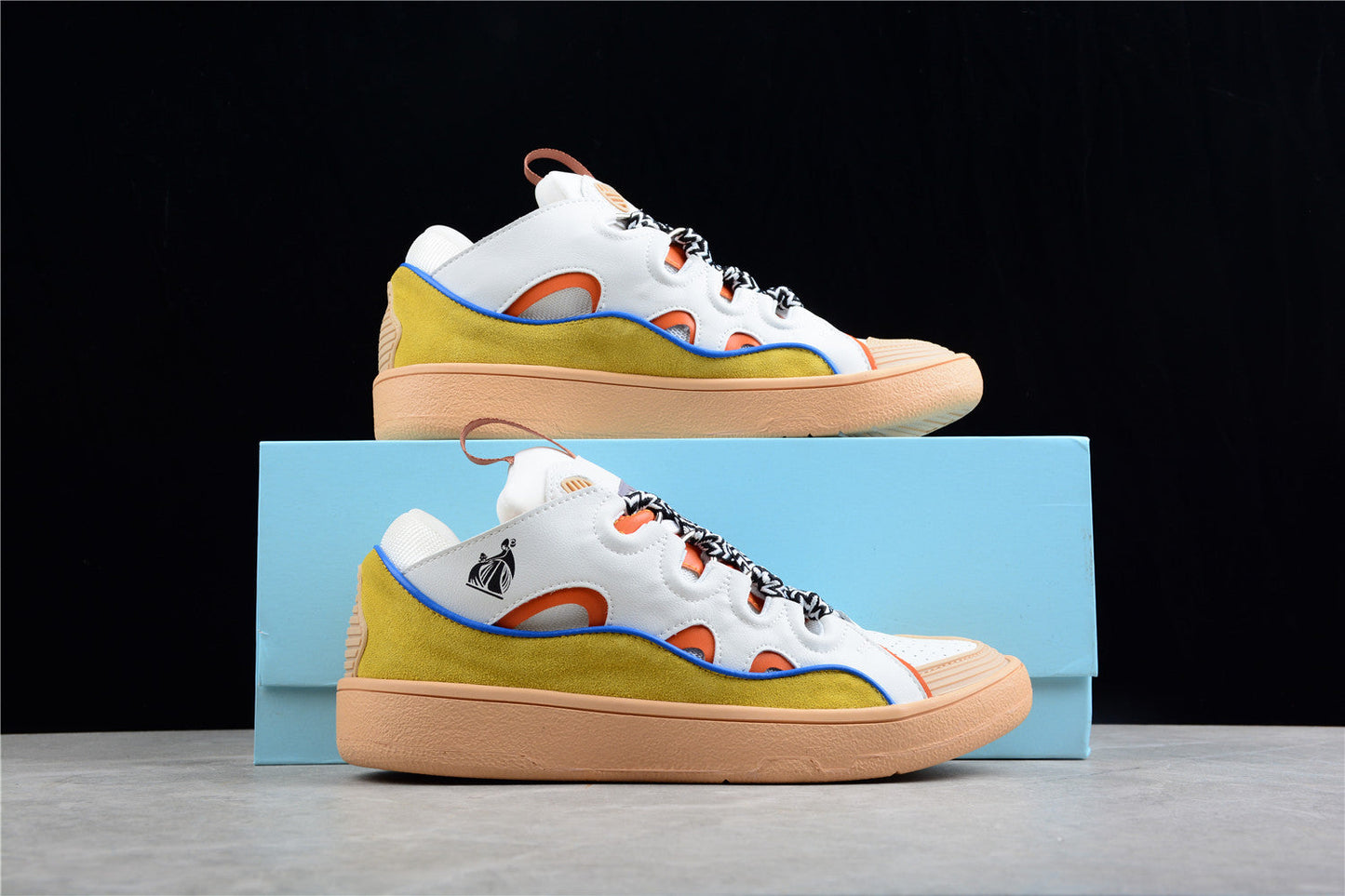 Lanvin Multi-color Sneaker Sneakers - Black Unisex Streetwear Limited Edition - Introducing the Li-Ning x Jimmy Choo Low-Top Sneakers, a vibrant blend of style and functionality.