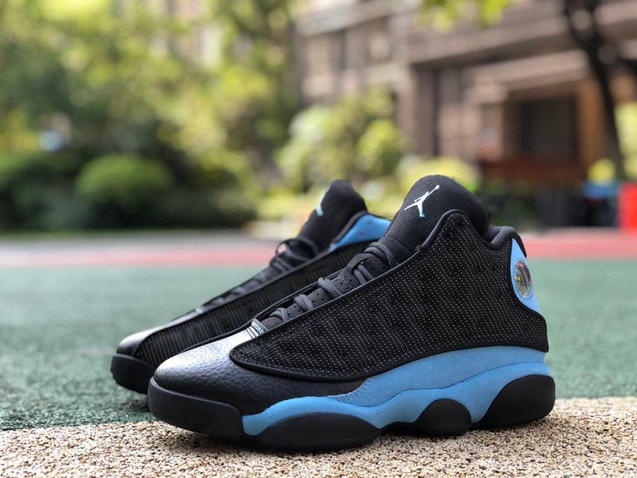 Jordan 13 black - University Blue Unisex Streetwear Limited Edition - The Air Jordan 13 in black and blue is a sleek and dynamic addition to