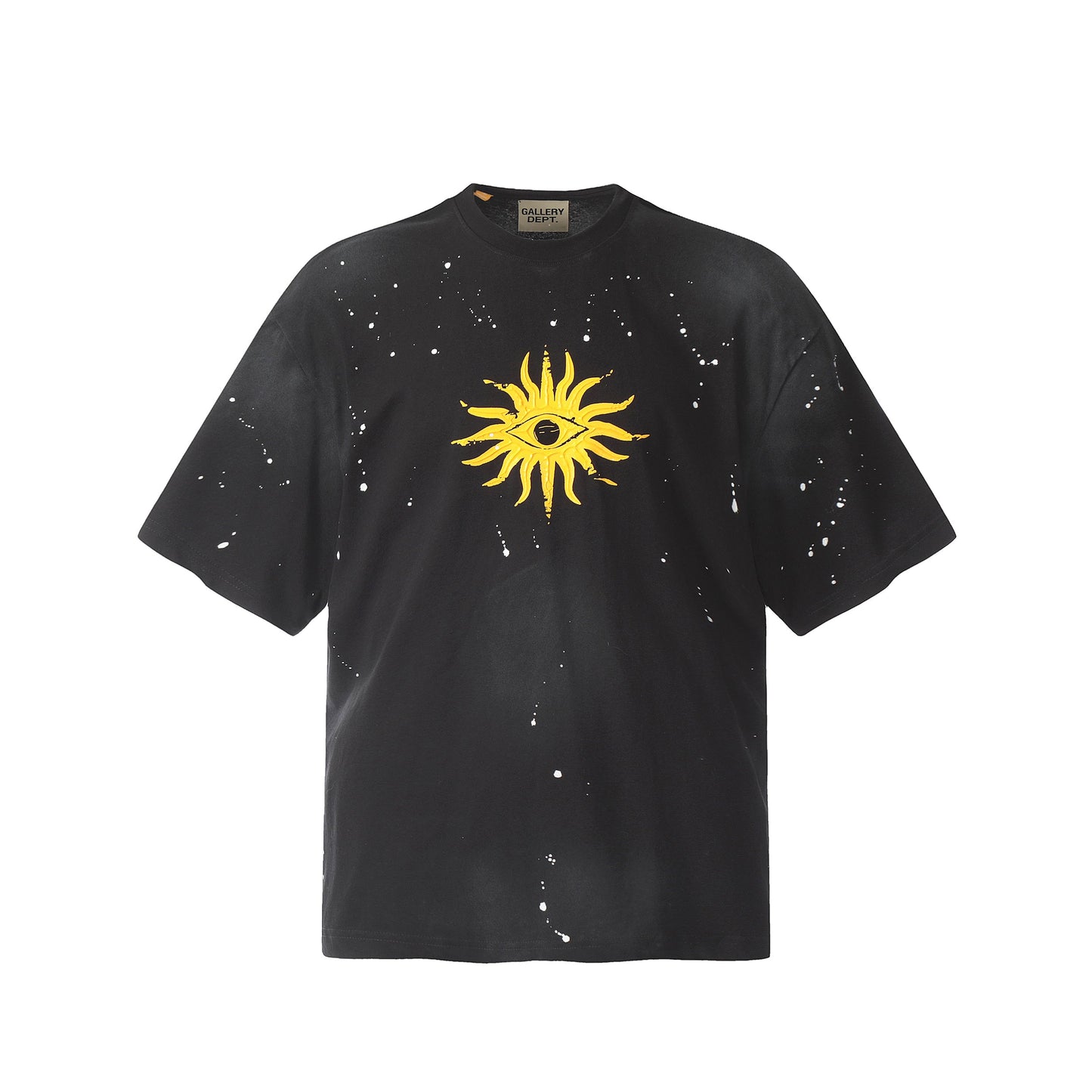 GALLERY Dept T-Shirt - Red Unisex Streetwear Limited Edition - Introducing the Gallery Dept. Sun God Hand-Painted Heavyweight T-Shirt, a striking blend of artisanal craftsmanship