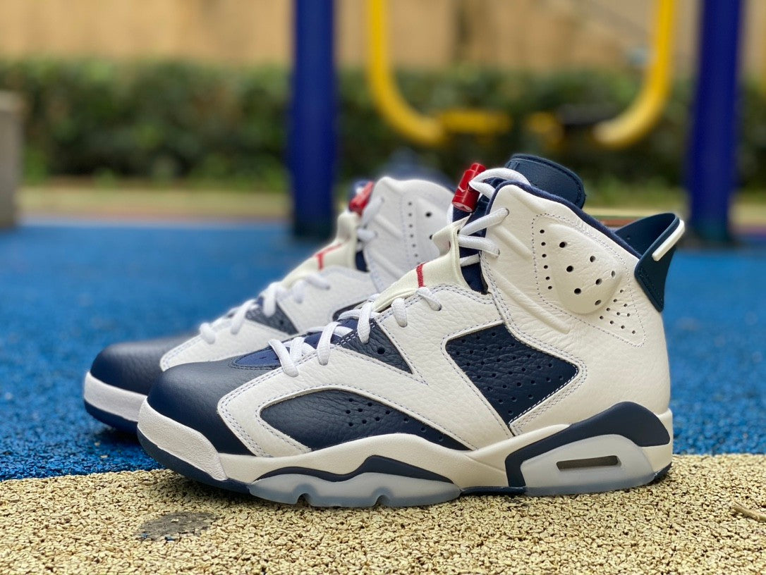 Jordan 6 Retro Olympic - Black Unisex Streetwear Limited Edition