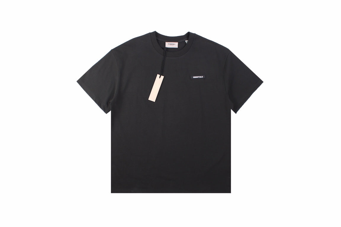 Fear Of God Essentials Logo T-shirt - - Black Unisex Streetwear Limited Edition - This sleek black t-shirt from Fear of God Essentials features the brand's logo subtly placed