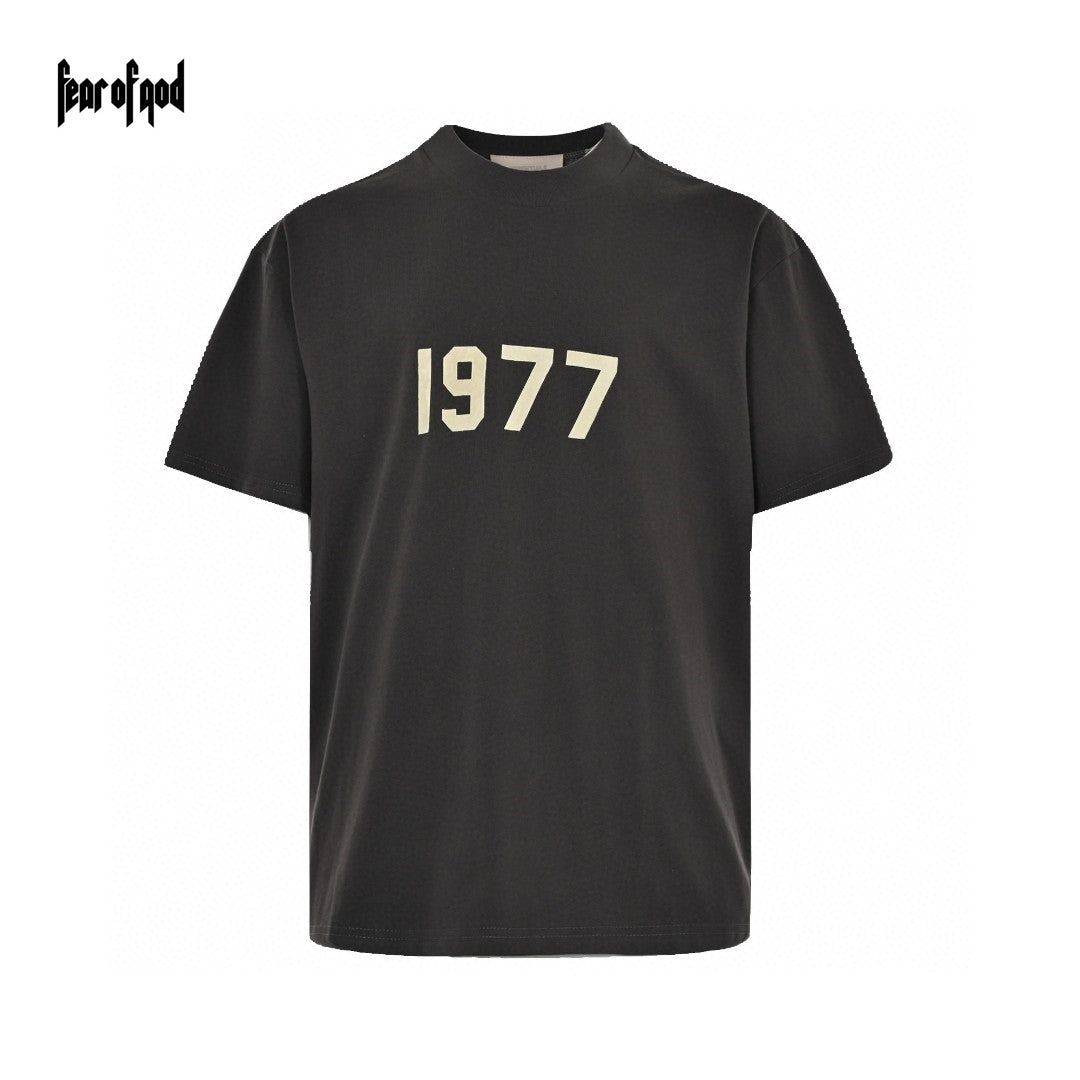 Fear Of God T-shirt - Black Unisex Streetwear Limited Edition - This Fear of God t-shirt features a minimalist black design. The front is adorned with