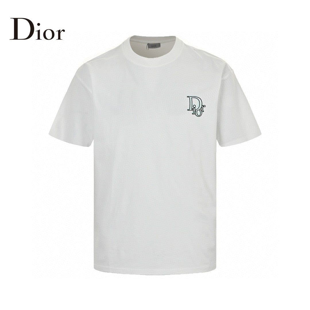 Dior Classic Logo T-shirt (white) Unisex Streetwear Limited Edition - The Dior Classic Logo T-Shirt in white is a timeless and elegant piece that exudes