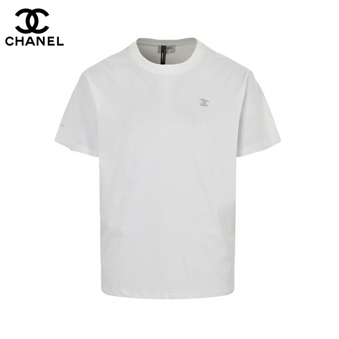 Chanel Classic Logo T-shirt In - White Unisex Streetwear Limited Edition - The Chanel Classic Logo T-Shirt in white is a timeless piece that exudes elegance and