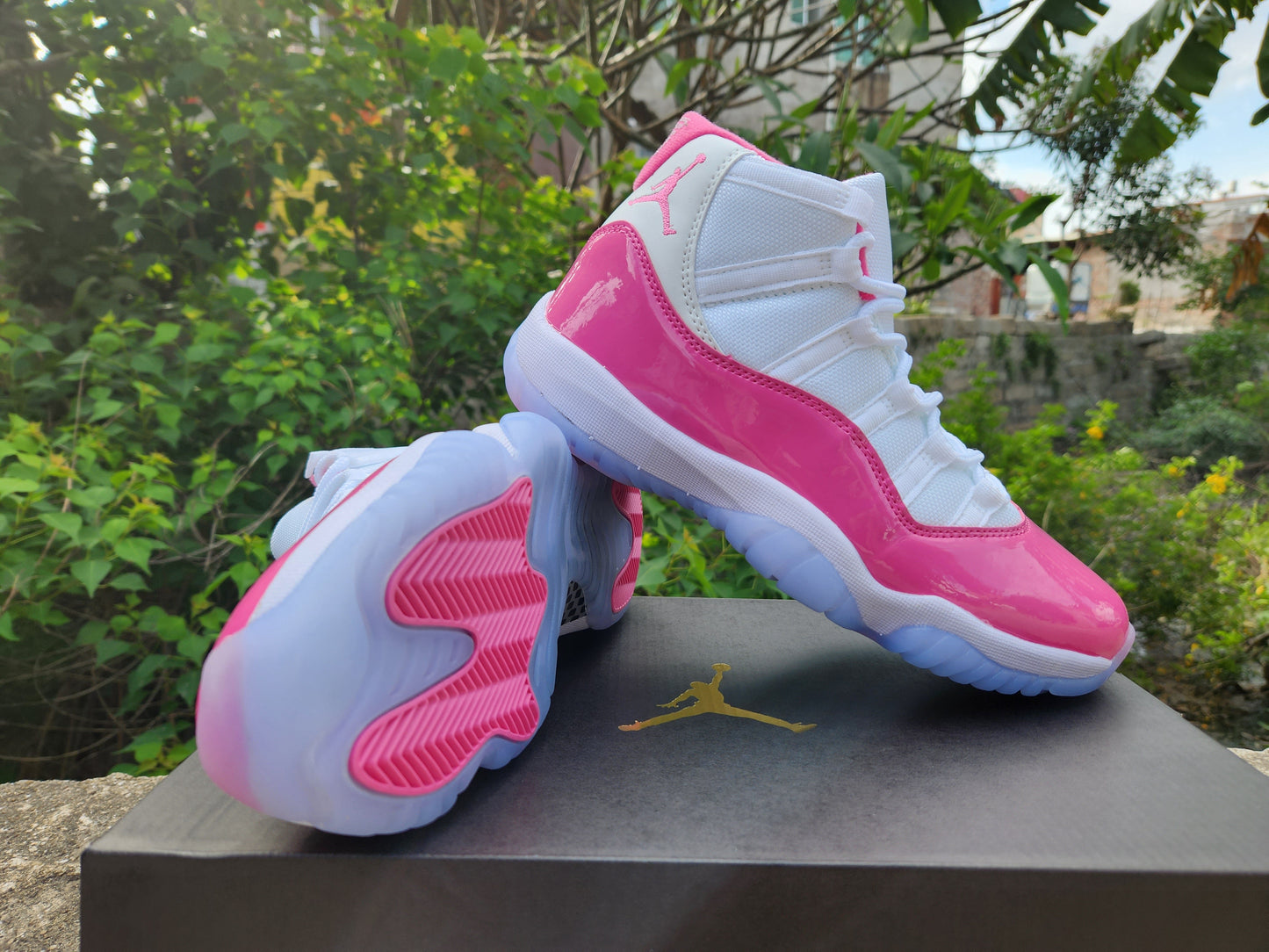 JORDAN 11 Valentine's Day - White Unisex Streetwear Limited Edition - **Air Jordan 11 Valentine's Day** The Air Jordan 11 Valentine's Day is a stylish and
