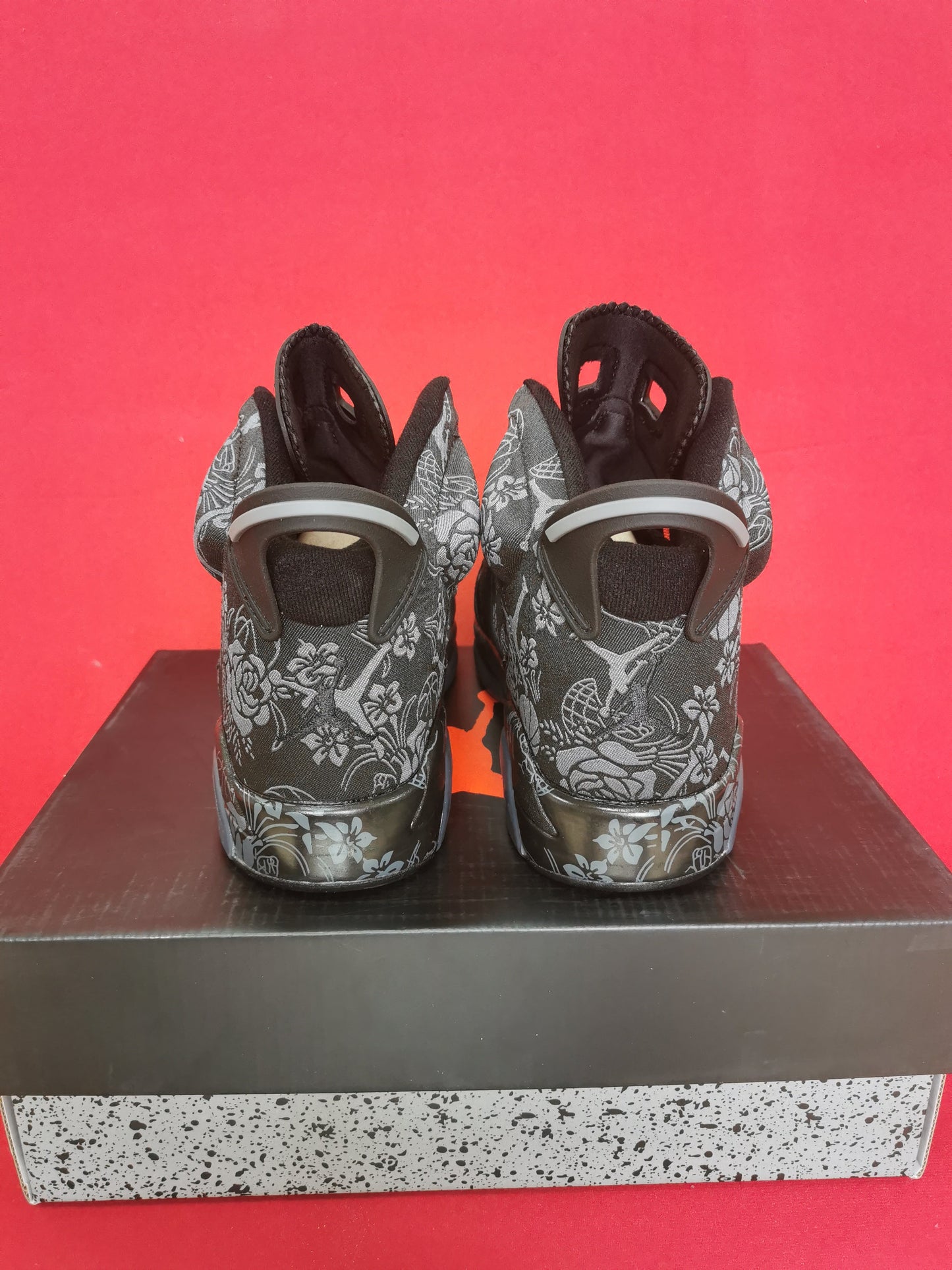 Jordan 6 And Orange - Black Unisex Streetwear Limited Edition - The Air Jordan 6 presented here is a unique and bold iteration of the classic