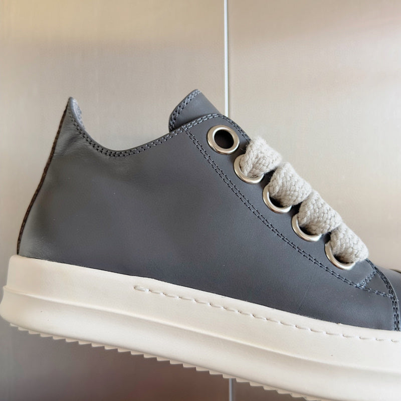 Rick Owens Low-top Sneakers - Gray Unisex Streetwear Limited Edition - **Rick Owens Gray Low-Top Sneakers: Modern Elegance and Superior Craftsmanship** Introducing the Rick Owens Gray