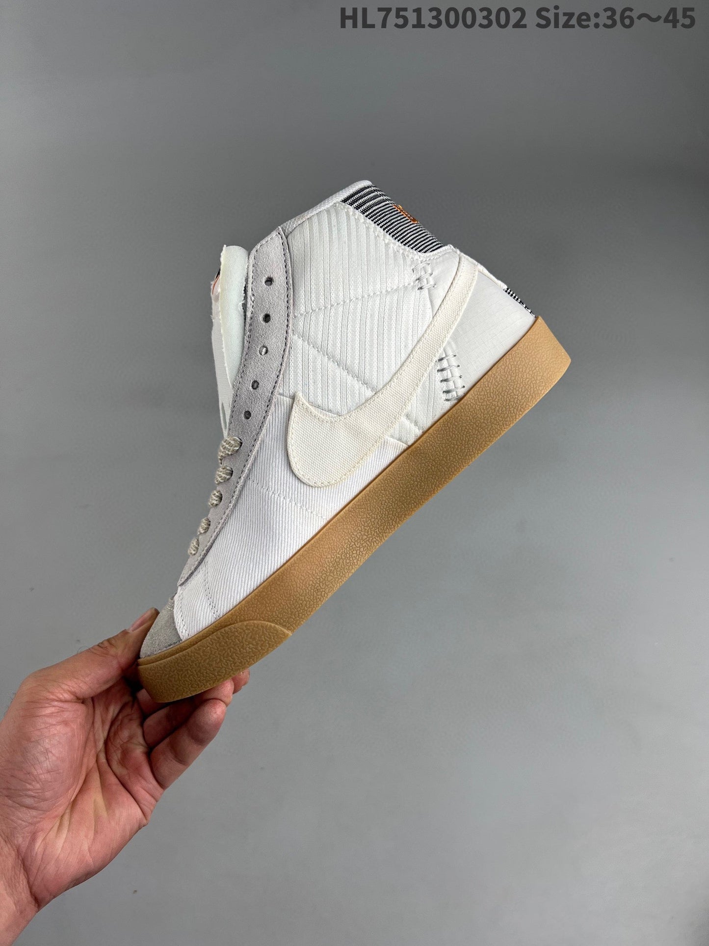 Nike Blazer Mid'1977 - White Unisex Streetwear Limited Edition - The Nike Blazer 1977 High in leather, featuring the Voodoo Doll Astronaut Space Explorer theme,