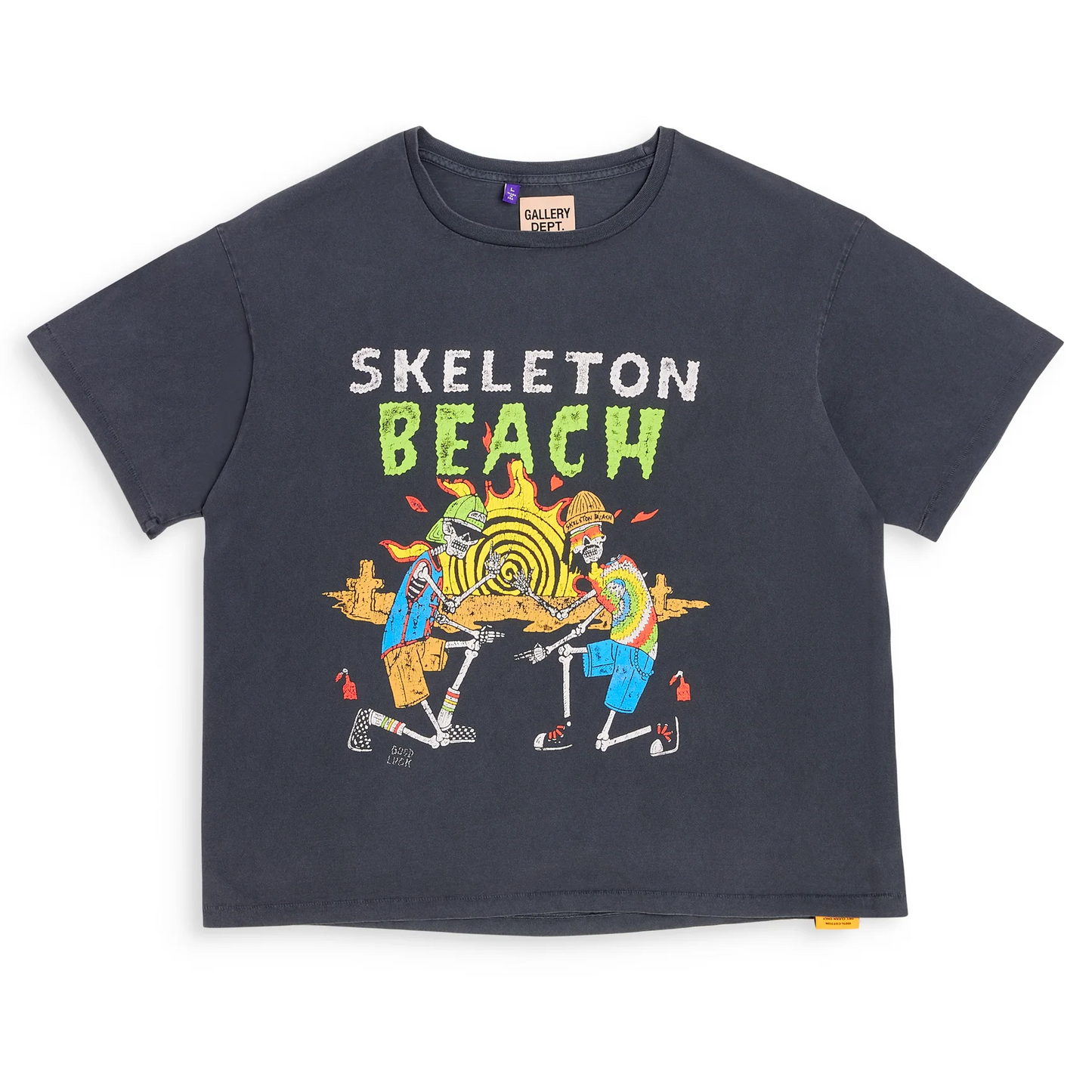 Gallery Dept. Skeleton Beach Tee T-Shirt Unisex Streetwear Limited Edition - **Gallery Dept. Skeleton Beach Tee: Detailed Product Description** Elevate your casual wardrobe with the Gallery