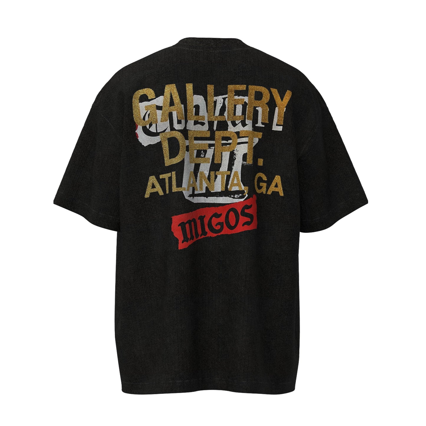 Gallery Dept T-Shirt - Black Unisex Streetwear Limited Edition - **Gallery Dept. x Migos Culture III T-Shirt** Celebrate the iconic collaboration between Gallery Dept. and