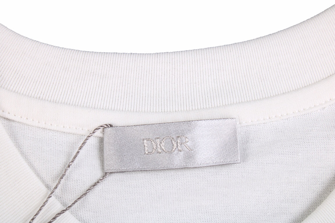 Dior Script Logo T-shirt (white) Unisex Streetwear Limited Edition - <p dir='ltr'><span>This Dior t-shirt features the brand's name in a bold script logo across