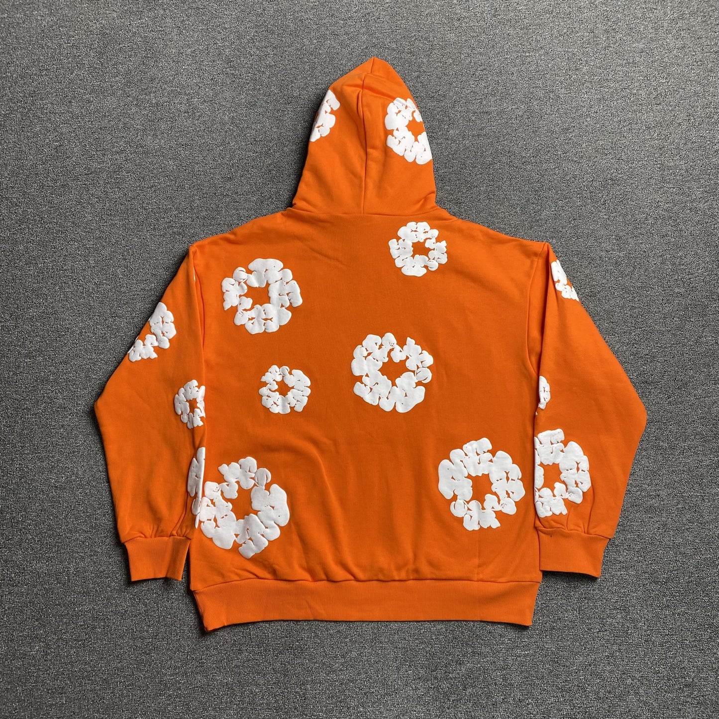 DENIM Tears Cotton Wreath Hoodie - Orange Unisex Streetwear Limited Edition