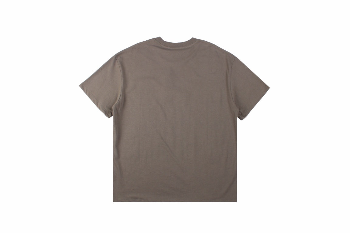Fear Of God Essentials Logo T-shirt - Taupe - White Unisex Streetwear Limited Edition - This taupe-colored t-shirt from Fear of God Essentials features the same discreetly styled logo as