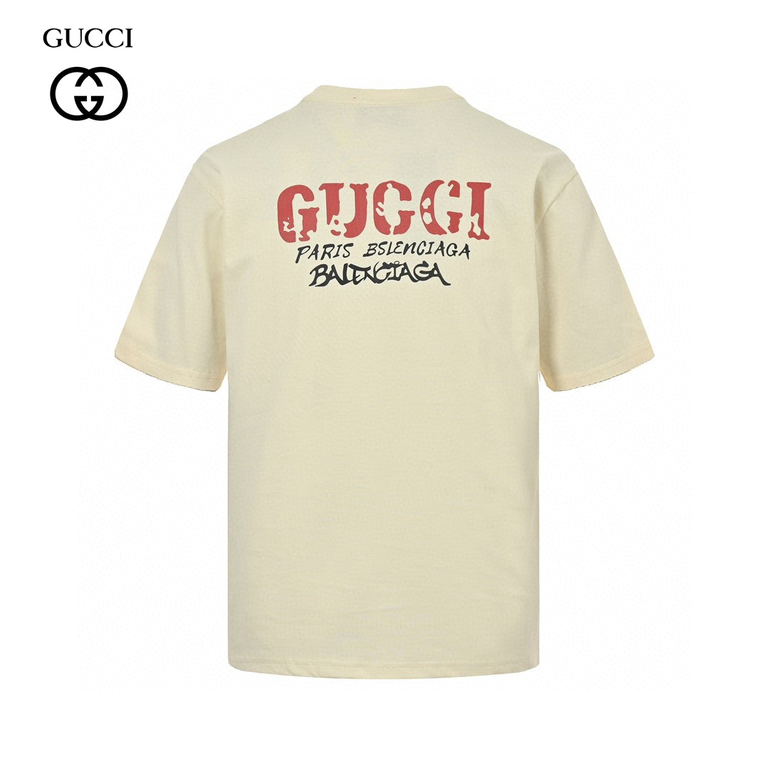Gucci Vintage Logo T-shirt (cream) Unisex Streetwear Limited Edition - The Gucci Vintage Logo T-Shirt in cream brings a nostalgic touch to contemporary fashion. Crafted