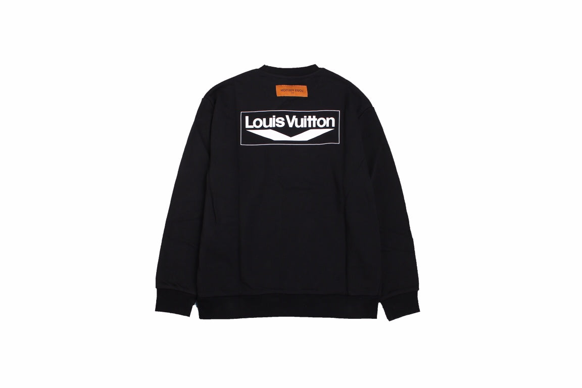 Prada Repeated Logo Sweatshirt - Black Unisex Streetwear Limited Edition - This Prada sweatshirt in black features a repeated 'Prada' logo design on the chest. The